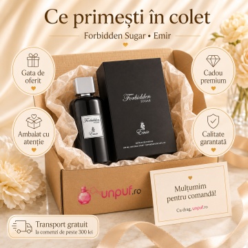 Parfum Arăbesc Emir Forbidden Sugar 100 ml, Apă de Parfum Unisex Damă și Bărbat, Aromă Gurmand Dulce, Caramel, Fructe Dulci, Praline, Flori Albe, Vanilie și Mosc, Inspirată de Love Don’t Be Shy - Img 4