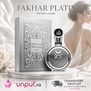 Parfum Arăbesc Fakhar Platin Lattafa Pride 100 ml, Apă de Parfum Bărbat, Aromă Aromatic Fougere cu Bergamotă, Cardamom, Piper Roz, Ghimbir, Guava, Lavandă, Palo Santo, Lemn de Santal și Tămâie - Img 10