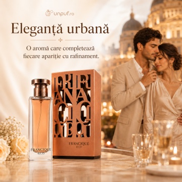 Parfum Arăbesc Francique 63.55 French Avenue 80 ml, Apă de Parfum Unisex, Damă și Bărbat, Inspirat Gris Charnel BDK, Aromă Lemnos Condimentată Pudrată cu Ceai Negru, Cardamom, Smochină, Vetiver, Iris, Boabe de Tonka, Cedru și Lemn de Santal - Img 5