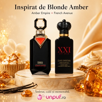 Parfum Arăbesc French Avenue Amber Empire 100 ml, Apă de Parfum Bărbați, Inspirat Blonde Amber Clive Christian, Aromă Oriental Ambrată Caldă cu Citrice, Condimente, Șofran, Rășini, Flori Albe, Note Balsamice, Cedru, Ambră, Mosc și Vanilie - Img 8