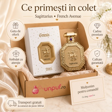 Parfum Arăbesc Genesis Sagittarius French Avenue 90 ml, Apă de Parfum Unisex, Damă și Bărbat, Inspirat Comete Chanel, Aromă Aromatic Orientală Pudrat Florală cu Iris, Mosc, Vanilie, Violetă, Migdale, Acorduri Pământii, Citrice, Condimente, Flori Albe, Lav - Img 4