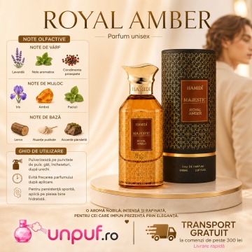 Parfum Arăbesc Hamidi Majestic Royal Amber 85 ml, Damă, edp - Img 8