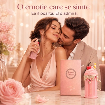 Parfum Arăbesc Island Breeze Armaf 100 ml, Apă de Parfum Damă, Aromă Acvatic Tropical Proaspătă, Ananas, Bergamotă, Cocos, Flori Acvatice, Iasomie, Mosc Alb și Vanilie, Inspirată de Eden Sparkling Lychee - Img 5