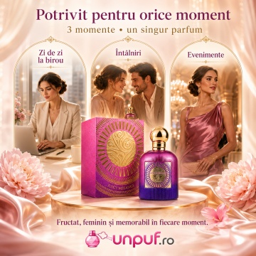 Parfum Arăbesc Juicy Melange Emir 100 ml, Apă de Parfum Damă, Aromă Fructat Dulce Proaspătă, Fructe Tropicale, Bergamotă, Piersică, Fructe Roșii, Flori Albe, Mosc și Vanilie, Inspirată de Eden Sparkling Lichee - Img 6