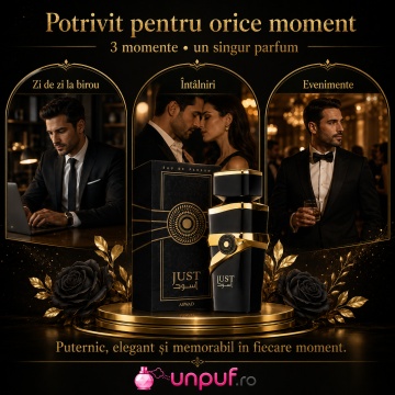 Parfum Arăbesc Just Aswad Fragrance World 100 ml, Apă de Parfum Bărbat, Aromă Lemnos Aromatică, Condimentată, Puternică, Elegantă și Masculină, Inspirată de Sauvage Elixir Dior - Img 6