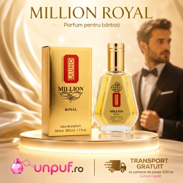 Parfum Arăbesc La Uno Million Royal Fragrance World 50 ml, Apă de Parfum Bărbat, Aromă Lemnos Ambrată Condimentată cu Bergamotă, Cardamom, Mandarină, Frunză de Violetă, Lavandă, Salvie, Benzoin, Cedru, Patchouli și Ambroxan - Img 10