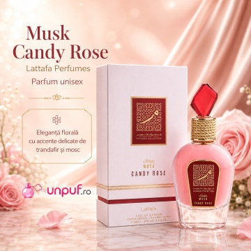 Parfum Arăbesc Lattafa Candy Rose 100 ml, Apă de Parfum Damă, Aromă Florală cu Trandafir, Mosc și Ambră - Img 10