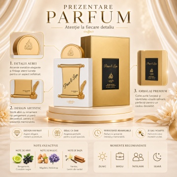 Parfum Arăbesc Lattafa Pride Peace & Love 100 ml, Apă de Parfum Damă, Aromă Elegantă Catifelată cu Bergamotă, Coacăze Negre, Migdală, Heliotrop, Vanilie și Lemn de Santal - Img 3