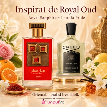 Parfum Arăbesc Lattafa Pride Royal Saphire 100 ml, Apă de Parfum Damă, Aromă Florală Orientală cu Mandarină, Lămâie, Șofran, Iasomie, Trandafir, Mosc, Vanilie și Ambră Cenușie - Img 8