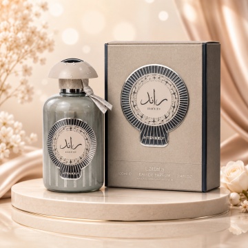 Parfum Arăbesc Lattafa Raed Intensely 100 ml, Apă de Parfum Bărbat, Aromă Citrică Lemnoasă cu Bergamotă, Cardamom, Piper Negru, Oud, Șofran și Vanilie