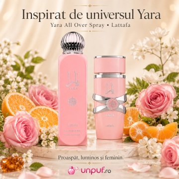 Parfum Arăbesc Lattafa Yara All Over Spray 150 ml, Spray Parfumat Damă pentru Corp și Păr, Aromă Fresh Florală cu Heliotrop, Orhidee, Mandarină, Mosc, Santal, Vanilie și Fructe Tropicale - Img 9