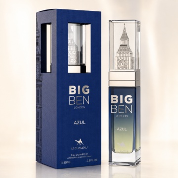 Parfum Arăbesc Le Chameau Big Ben London Azul EDP 85 ml Unisex, Aromă Aromatic Orientală cu Citrice, Condimente, Lavandă, Flori Albe, Cedru, Ambră și Mosc