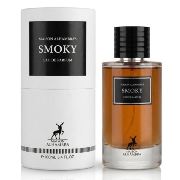 Parfum Arăbesc Maison Alhambra Smoky 100 ml, Apă de Parfum Unisex, Damă și Bărbat, Aromă Oriental Tămâioasă cu Citrice, Condimente, Piper, Labdanum, Lemn Afumat, Tămâie, Oud, Ambră, Mosc și Rășini - Img 11