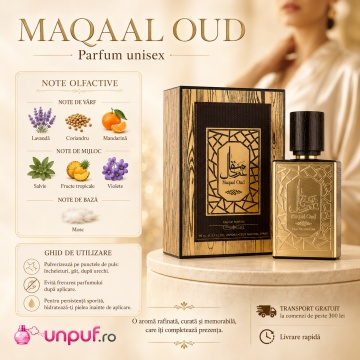 Parfum Arăbesc Maqaal Oud Ard Al Zaafaran 50 ml, Apă de Parfum Unisex Damă și Bărbat, Aromă Oriental Oud Lemnoasă Inspirată de Oud for Greatness - Img 9