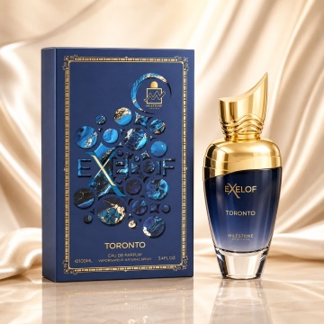 Parfum Arăbesc Milestone Exelof Toronto EDP 85 ml Unisex, Inspirat Torino21, Aromă Aromatic Orientală cu Bergamotă, Grapefruit, Trandafir, Piper Roz, Cedru, Lemn de Guaiac și Paciuli