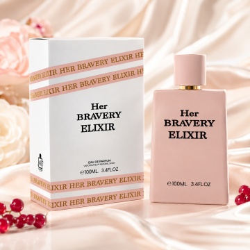 Parfum Arăbesc Milestone Her Bravery Elixir EDP 100 ml Damă, Inspirat Burberry Her Elixir, Aromă Floral Fructată cu Fructe Roșii, Căpșuni, Zmeură, Bergamotă, Piersică, Iasomie, Trandafir, Mosc, Vanilie, Ambră și Paciuli - Img 1
