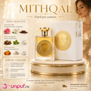 Parfum Arăbesc Mithqal Ard Al Zaafaran 100 ml, Apă de Parfum Unisex Damă și Bărbat, Aromă Oriental Arăbească Inspirată de Acqua di Gioia - Img 9