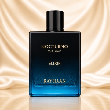 Parfum Arăbesc Nocturno Elixir Rayhaan EDP 100 ml Unisex, Inspirat Sauvage Elixir, Aromă Oriental Fougère cu Bergamotă, Ierburi Aromatice, Piper, Condimente, Geranium, Lavandă, Ambră, Mosc și Vetiver - Img 2