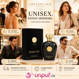 Parfum Arăbesc Opulent Oud Lattafa 100 ml, Apă de Parfum Unisex pentru Damă și Bărbat, aromă orientală cu Oud, șofran și ambră - Img 9