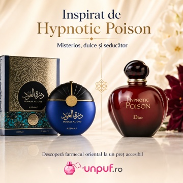 Parfum Arăbesc Original Lattafa Durrat Al Oud EDP 100 ml Unisex, Inspirat Hypnotic Poison, Aromă Lemnos Aromatică cu Lavandă, Portocală, Cardamom, Pralină, Ambră și Note Lemnoase - Img 8