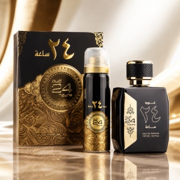 Parfum Arăbesc Oud 24 Hours Eau de Parfum 100 ml + Deodorant Spray 50 ml, Ard Al Zaafaran, Apă de Parfum , Unisex, Damă, Bărbat