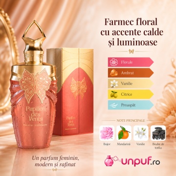 Parfum Arăbesc Papillon Des Vents Paris Corner 100 ml, Apă de Parfum Unisex, Damă, Bărbat, Aromă Floral Fructată, Inspirat Flora Gorgeous Orchid - Img 5