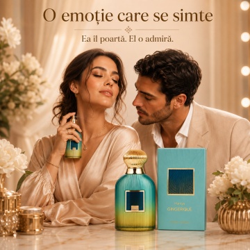 Parfum Arăbesc Paris Corner Hurriya Gingerique 100 ml, Apă de Parfum Unisex, Damă, Bărbat, Aromă Fresh Condimentată Oriental Lemnoasă, Inspirat Ingenious Ginger - Img 5