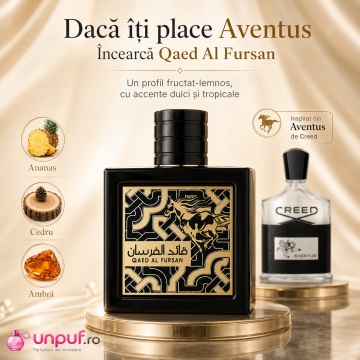 Parfum Arăbesc Qaed Al Fursan Lattafa 90 ml, Apă de Parfum Bărbat, Aromă Oriental Lemnoasă cu Ananas, Șofran, Iasomie, Balsam de Brad, Oud, Ambră și Note Lemnoase - Img 8