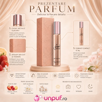Parfum Arăbesc Qissa Delicious Paris Corner 15 ml, Apă de Parfum Unisex, Damă, Bărbat, Aromă Gurmand Fructată, Dulce și Cremoasă, Inspirat Sweet Tooth - Img 3