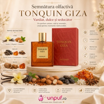 Parfum Arăbesc Rayhaan Tonquin Giza 100 ml Unisex | Vanilat, Dulce, Aromatic - Img 5