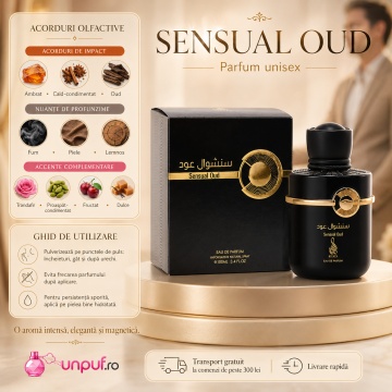 Parfum Arăbesc Risala Series Sensual Oud 100 ml, Unisex, Damă, Bărbat, edp - Img 9