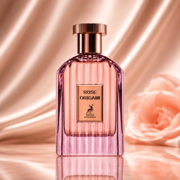 Parfum Arăbesc Rose Origami Maison Alhambra EDP 100 ml Damă, Inspirat Cafe Rose Tom Ford, Aromă Oriental Florală cu Trandafir Turcesc, Cafea, Trandafir Bulgăresc, Paciuli, Cardamom, Coriandru, Ylang Ylang, Lemn de Santal și Olibanum - Img 2