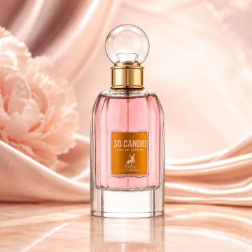 Parfum Arăbesc So Candid Maison Alhambra EDP 85 ml Damă, Inspirat Scandal By Night, Aromă Floral Fructată cu Floare de Portocal, Fructe, Zmeură, Iasomie, Tuberoză și Lapte - Img 2