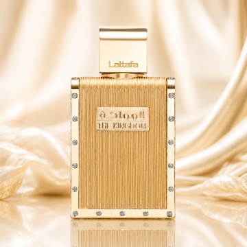 Parfum Arăbesc The Kingdom Men Lattafa EDP 100 ml Bărbat, Inspirat Le Male Elixir Jean Paul Gaultier, Aromă Aromatic Orientală cu Lavandă, Mentă, Salvie, Floare de Portocal, Tutun, Vanilie, Tonka, Labdanum și Rășină Benzoică - Img 2