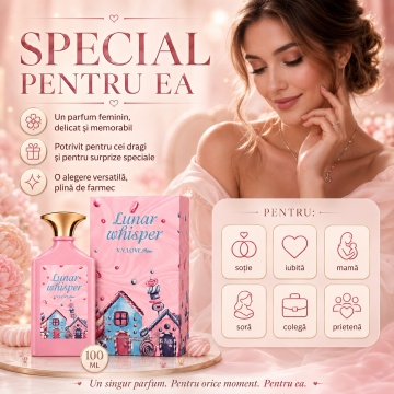 Parfum Arăbesc V.V. Love Lunar Whisper Eau de Parfum 100 ml, Damă, Inspirat din Yum Pistachio Gelato Kayali, Aromă Dulce și Gourmand - Img 6