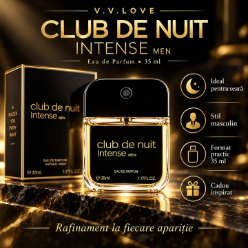 Parfum Barbati V.V.Love Club de Nuit Intense Men, Eau de Parfum EDP, 35 ml, Spray, Format Compact - Img 3