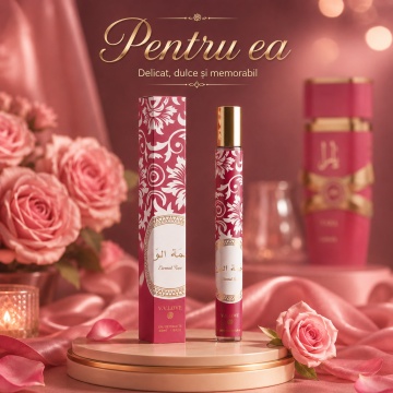 Parfum Damă Arăbesc Eternal Rose 35 ml V.V. Love, Apă de Toaletă, Inspirat de Yara Candy Lattafa, Aromă Dulce Fructată cu Coacăze Negre, Mandarină Verde, Căpșuni, Gardenie, Vanilie și Mosc - Img 2