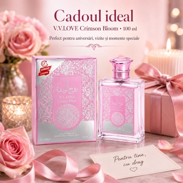 Parfum Damă V.V. Love Crimson Bloom, Apă de Parfum 100 ml – Elegant, Floral, Inspirat din Lattafa Yara - Img 4