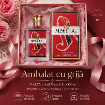 Parfum Damă V.V. Love Missy G.G. Red, Apă de Parfum 100 ml – Elegant, Feminin, Inspirat din Carolina Herrera Very Good Girl - Img 3