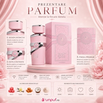 Parfum Fragrance World Just Wardi 100 ml, parfum arăbesc, edp, Damă - Img 3