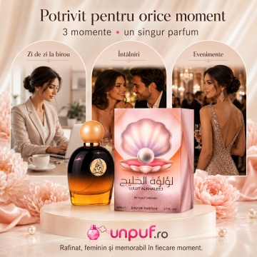 Parfum Gulf Orchid Lulut Alkhaleej 80 ml, parfum arăbesc, edp, Unisex, Damă, Bărbat - Img 6