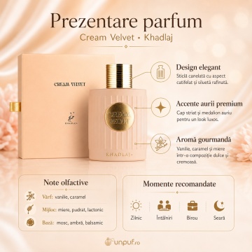 Parfum Khadlaj Cream Velvet 100 ml, Femei - Img 3