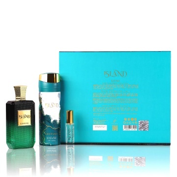 Parfum Khadlaj Island Set Extract Parfum 100 ml + Body Spray 200 ml + Extract Parfum 10 ml - Img 4