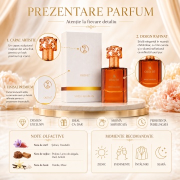 Parfum Oud 07 Extract de Parfum 50ml, tip arăbesc, Bărbat - Img 3