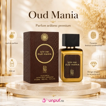 Parfum Oud Mania Nylaa 100 ml, Apa De Parfum, Unisex - Img 3