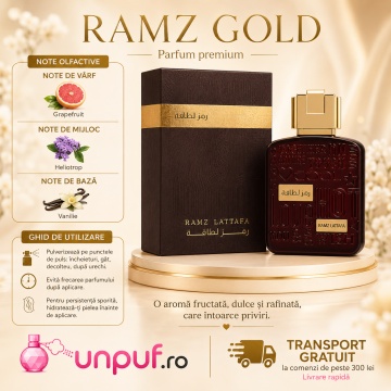 Parfum Ramz Gold Lattafa 100 ml, Apă De Parfum, Unisex - Img 9