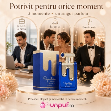 Parfum Rave Signature Blue 100 ml, parfum arăbesc, edp, Bărbat - Img 6