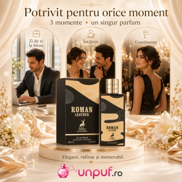 Parfum Roman Leather Maison Alhambra 80 ml, Apa De Parfum, Unisex - Img 6