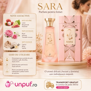 Parfum Sara Extrait de Parfum 100ml, tip arăbesc, Damă - Img 9