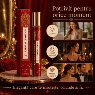 Parfum Unisex Arăbesc Eternal Devotion 35 ml V.V. Love, Inspirat de Philos Rosso Maison Alhambra, Aromă Fructată și Ambrată cu Zmeură, Lămâie Siciliană, Iasomie, Trandafir, Ambră, Vanilie și Mosc - Img 6